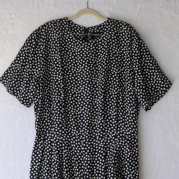 Carol Anderson Classics Vintage Women's Polka Dot Midi Dress Size 2X - Picture 2 of 7